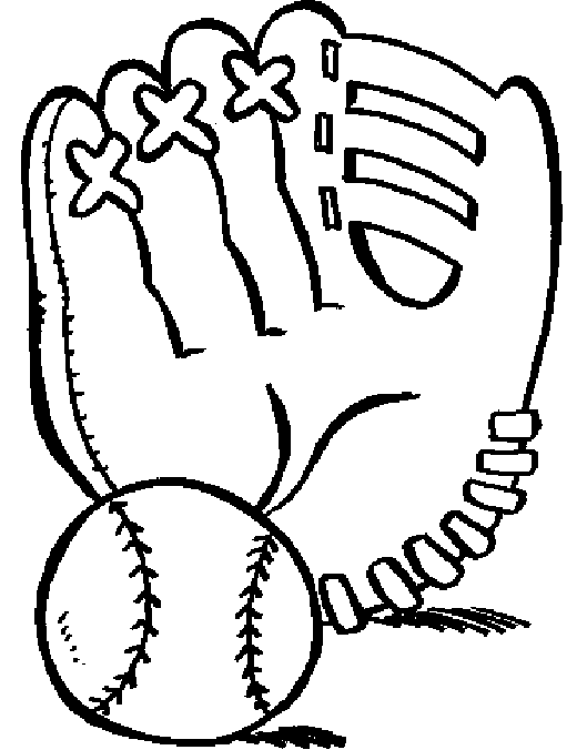 a glove and a ball of baseball