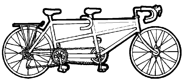 a tandem bicycle is a bike with two seats located one behind the other