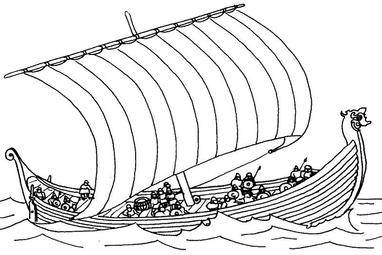 Viking ship drakkar