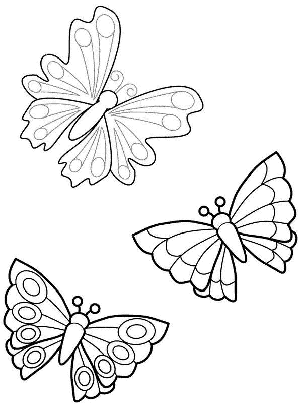 three butterflies