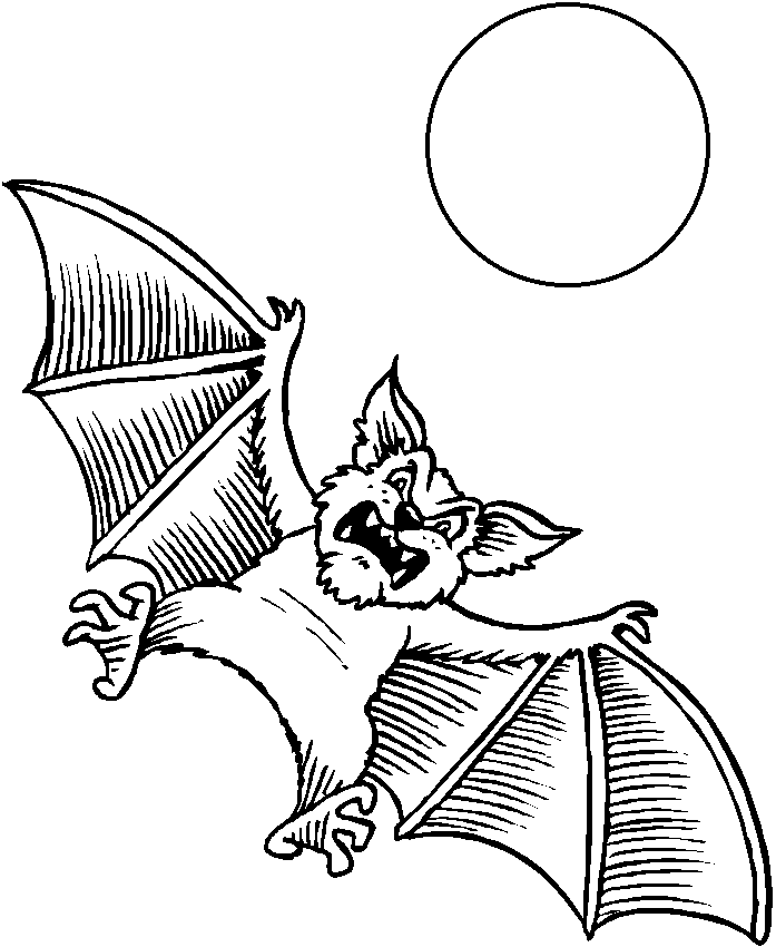 bat and moon