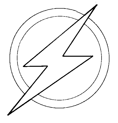 The flash logo of Barry Allen