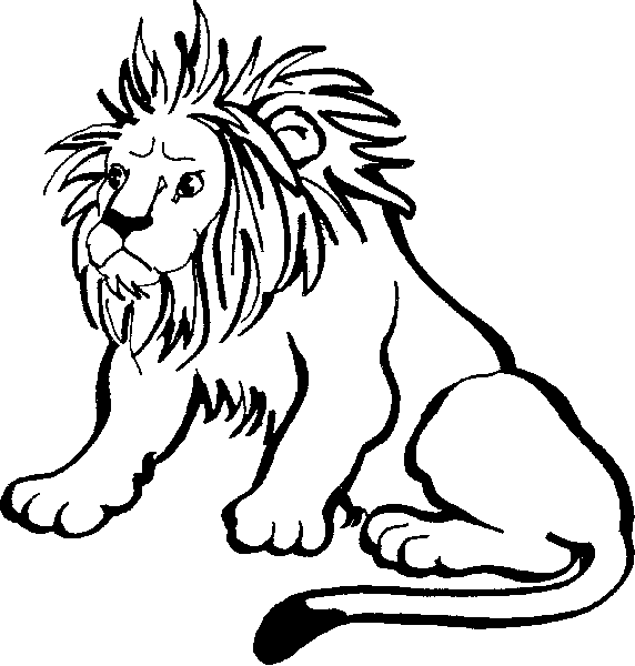 coloring pages of a lion