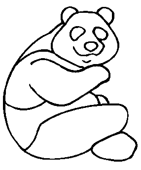coloring picture of panda