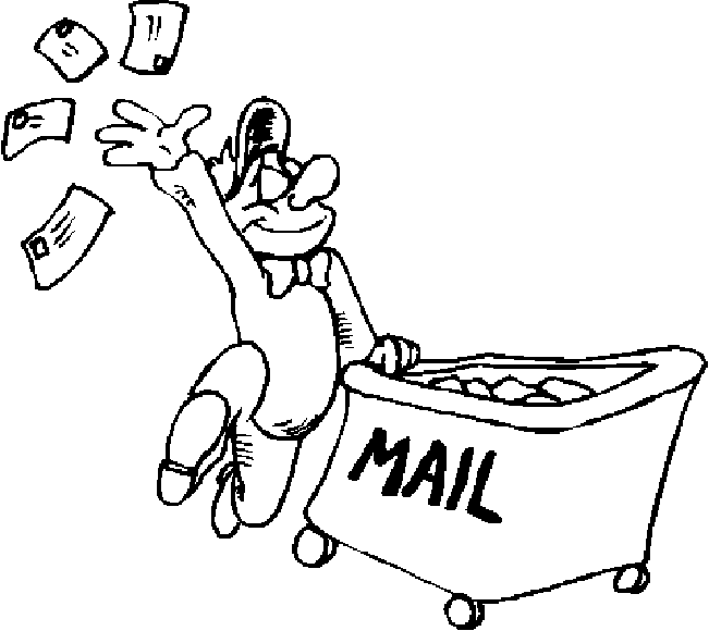 the distribution center of the mail