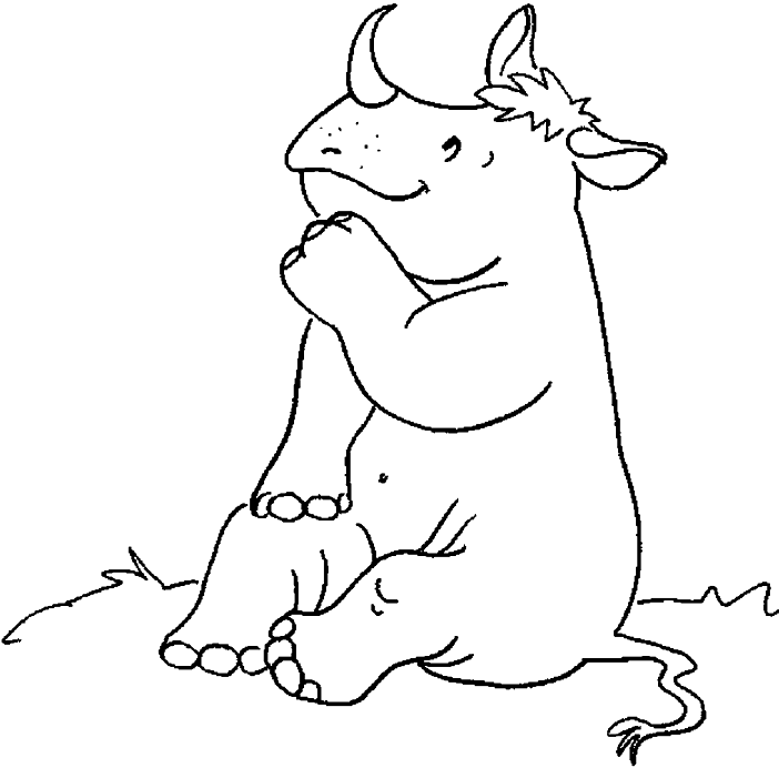 rhinoceros sitting