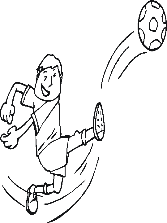 shoot of a soccer player