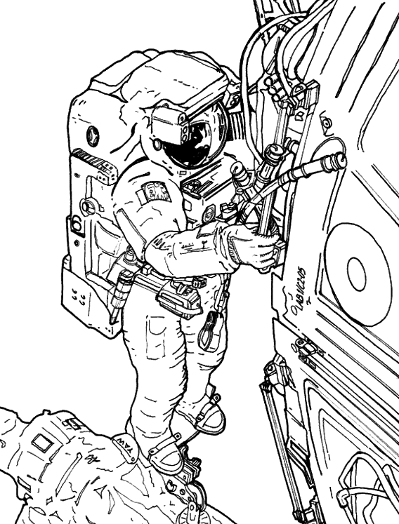 astronaut in outer space