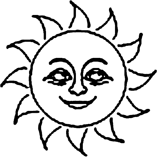 a beautiful sun of summer