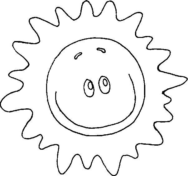 a happy sun because it does not rain