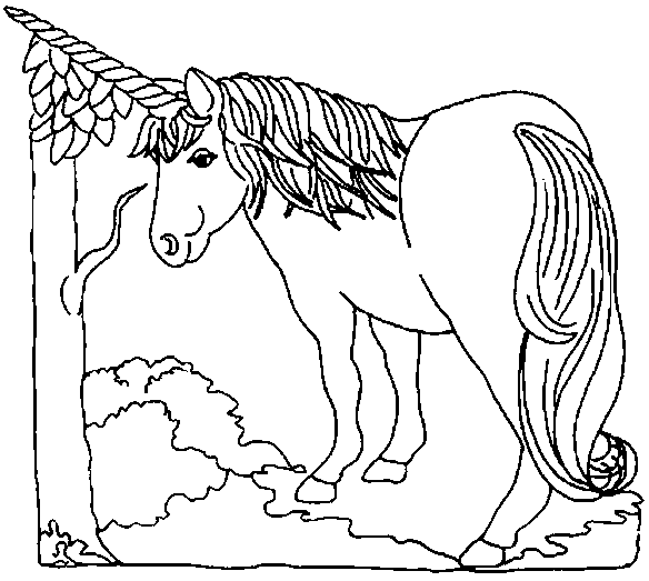 unicorn and tree