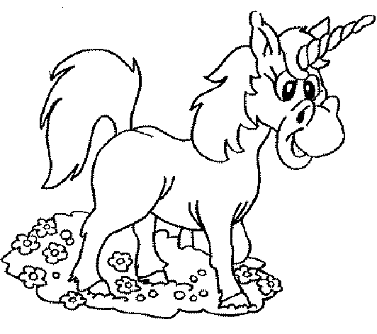 unicorn with some flowers